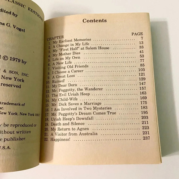 Vintage 1979  David Copperfield by Charles Dickens Illustrated Classic Edition - Picture 9 of 16